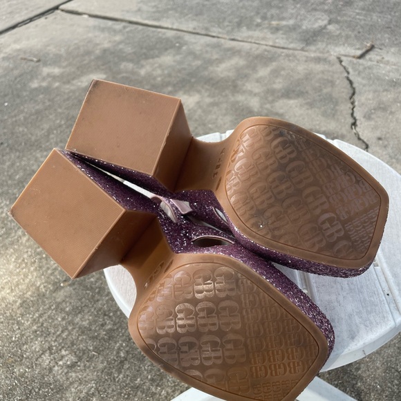 Gianni Bini Sparkling Lavender Platform Heels - Picture 4 of 4